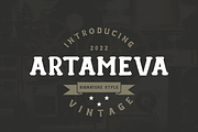 Artameva Vintage Font, a Serif Font by zerologicstudio (Thumbnail 1 of 6)