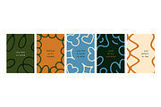 Abstract doodle posters, cards set, a Decorative Illustration by Good Studio (Thumbnail 4 of 8)