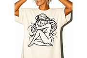 Elegant Woman Laser Cut SVG, an Object Graphic by DreamCafeArt (Thumbnail 4 of 4)