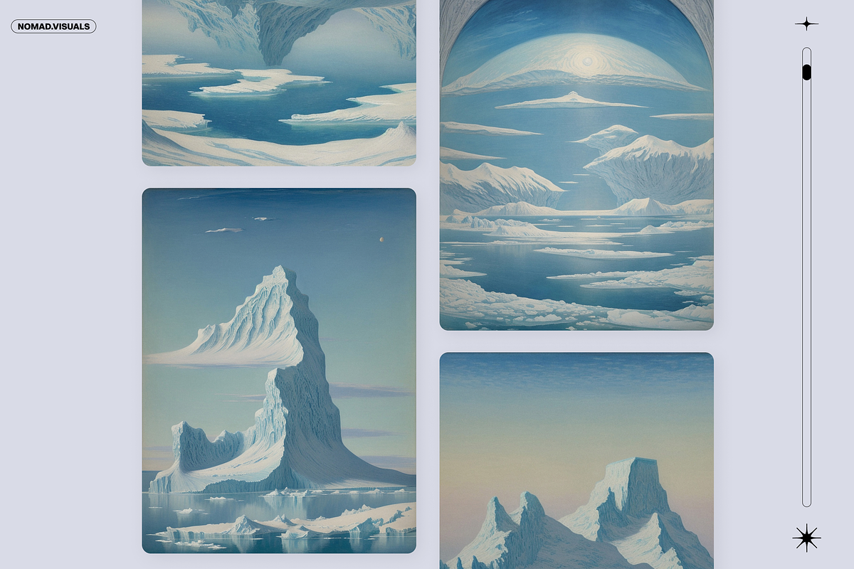 Polar Lands Illustrations, a Background Graphic by Nomad Visuals (Photo 2 of 15)