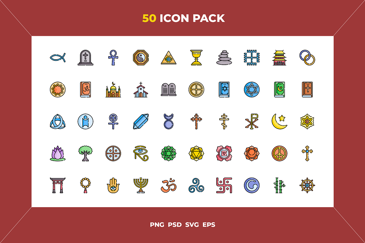Spiritual icons, an Outline Icon by Wencory (Photo 1 of 2)