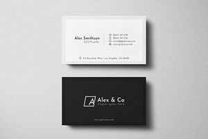 Minimal Business Card, a Business Card Template by Galaxiya