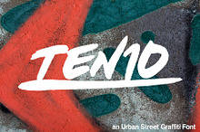 Ten10 - Urban Street Graffiti Font