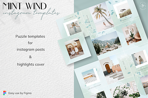 MINT WIND Instagram Templates