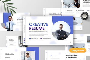 Creative Resume Google Slide, a Presentation Template by MtvtdArt