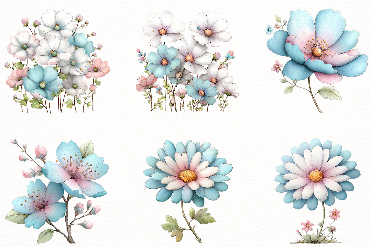 Spring wildflower clipart, an Illustration by Designworld (Photo 6 of 8)
