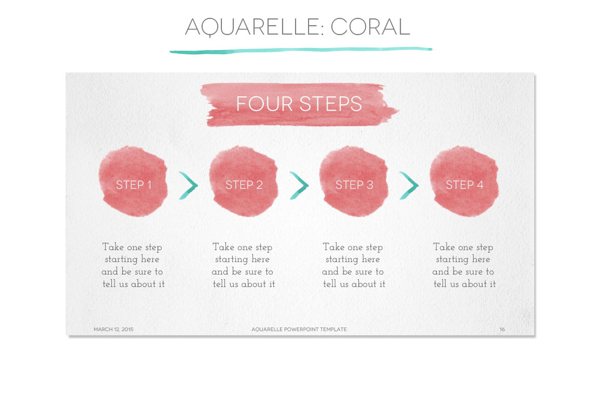 Aquarelle Powerpoint Template, a Presentation Template by Blixa 6 Studios (Photo 5 of 5)