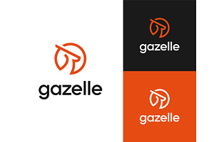 Gazelle Head Line Art Logo, a Branding & Logo Template by ika trisiana