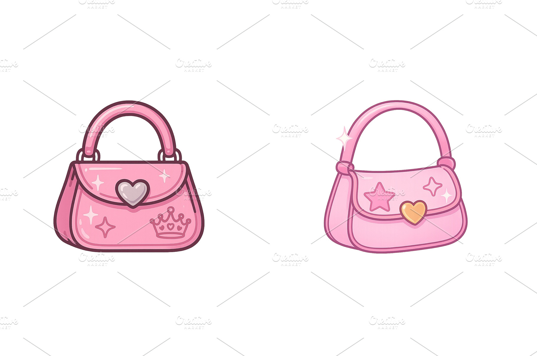 Trendy pink handbags designed with, a Beauty & Fashion Photo by ZinetroN