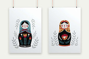 Russian doll. Matryoshka, a Decorative Illustration by Irina Ostapenko (Thumbnail 4 of 8)