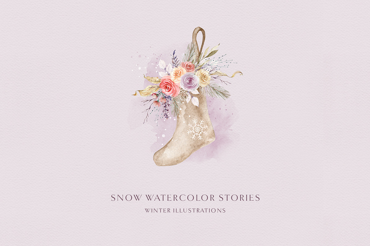 Snow stories - watercolor collection, an Animal Illustration by long summer (Photo 10 of 17)