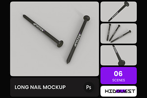 Long Nail Mockup