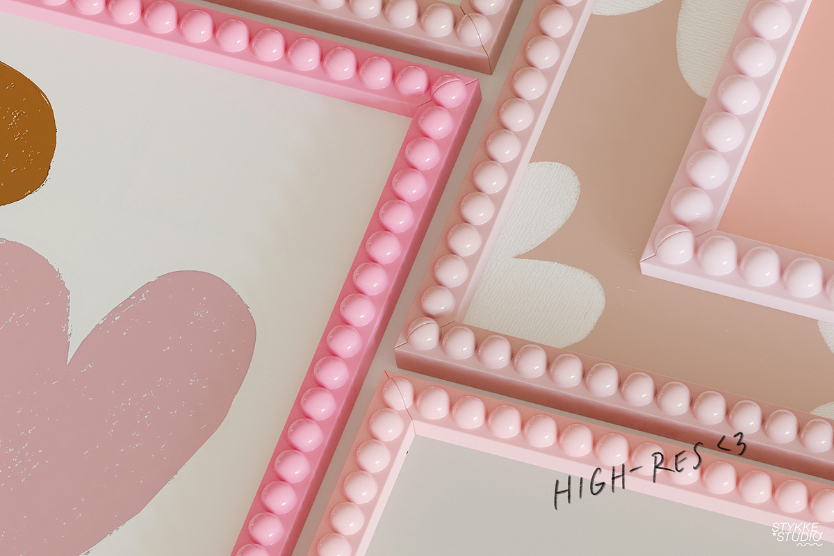 BOBBIN FRAME | playful art mockup, a Household Mockup by Stykke Studio (Photo 6 of 10)
