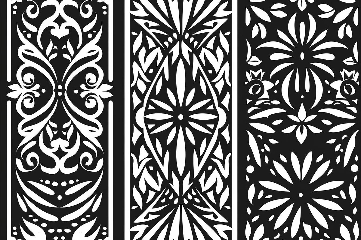 Elegant Geometric & Floral Laser Cut, an Object Illustration by jahid234 (Photo 5 of 11)