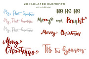Hand Drawn Merry Christmas Lettering, an Illustration by Rabbit Heart (Thumbnail 2 of 9)