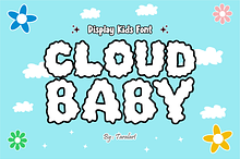 CLOUD BABY -Playful Fluffy Kids Font