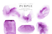 Purple Watercolor Washes, a Texture Graphic by Kolorata Art (Thumbnail 2 of 5)