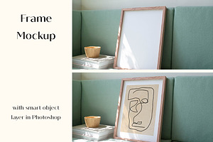 Interior Frame Mockup, a Print Template by LOPEstudio