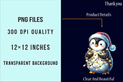 Watercolor Winter Penguin Clipart, an Illustration by SinaCreation (Thumbnail 6 of 7)