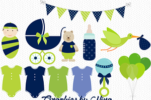 Boy Baby Shower clipart