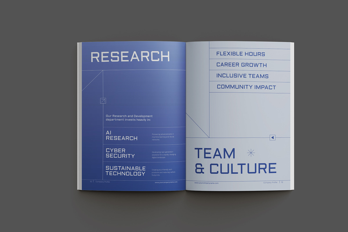 Gradient Minimalist Company Profile preview 8