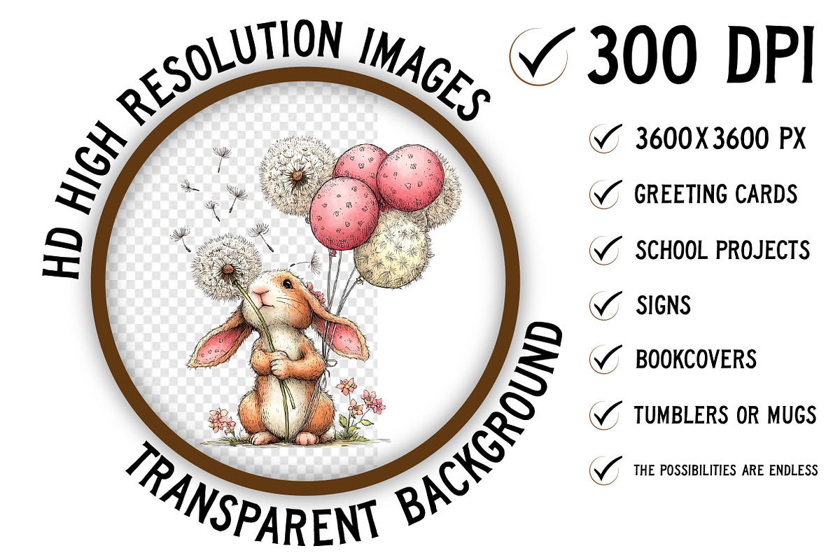 Whimsical Easter Clipart Png, an Illustration by Craft Nest (Photo 2 of 11)