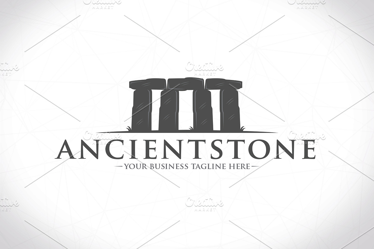 Ancient Stone Logo Template, a Branding & Logo Template by vectorwithin (Photo 1 of 2)