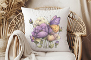 Whimsical Purple Spring Clipart, an Illustration by OK Design (Thumbnail 5 of 6)