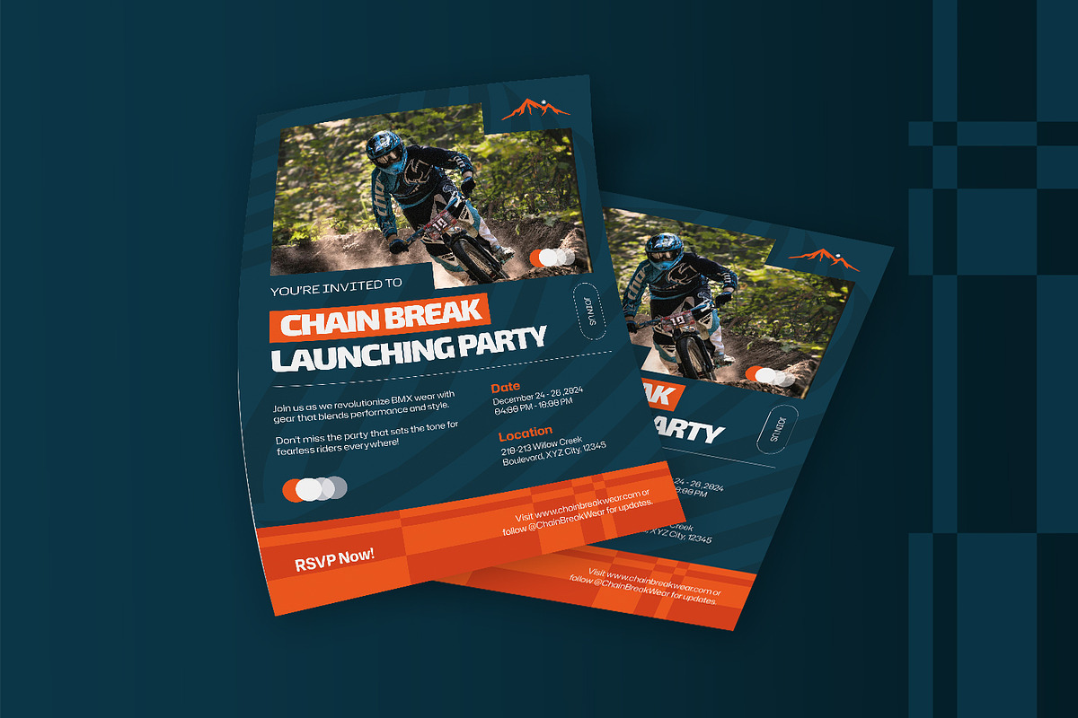 Chain Break - Event Invitation, an Invitation Template by StreaksideStd (Photo 3 of 3)
