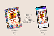 Chibi Superhero Birthday Invitation, an Invitation Template by InvitingStorys (Thumbnail 9 of 12)