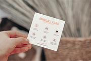 Jewelry Care Card Canva Template, a Flyer Template by Hellohastore (Thumbnail 4 of 9)