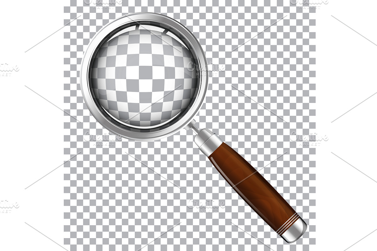 magnifying glass with wooden handle, an Object Illustration by piter.goskov