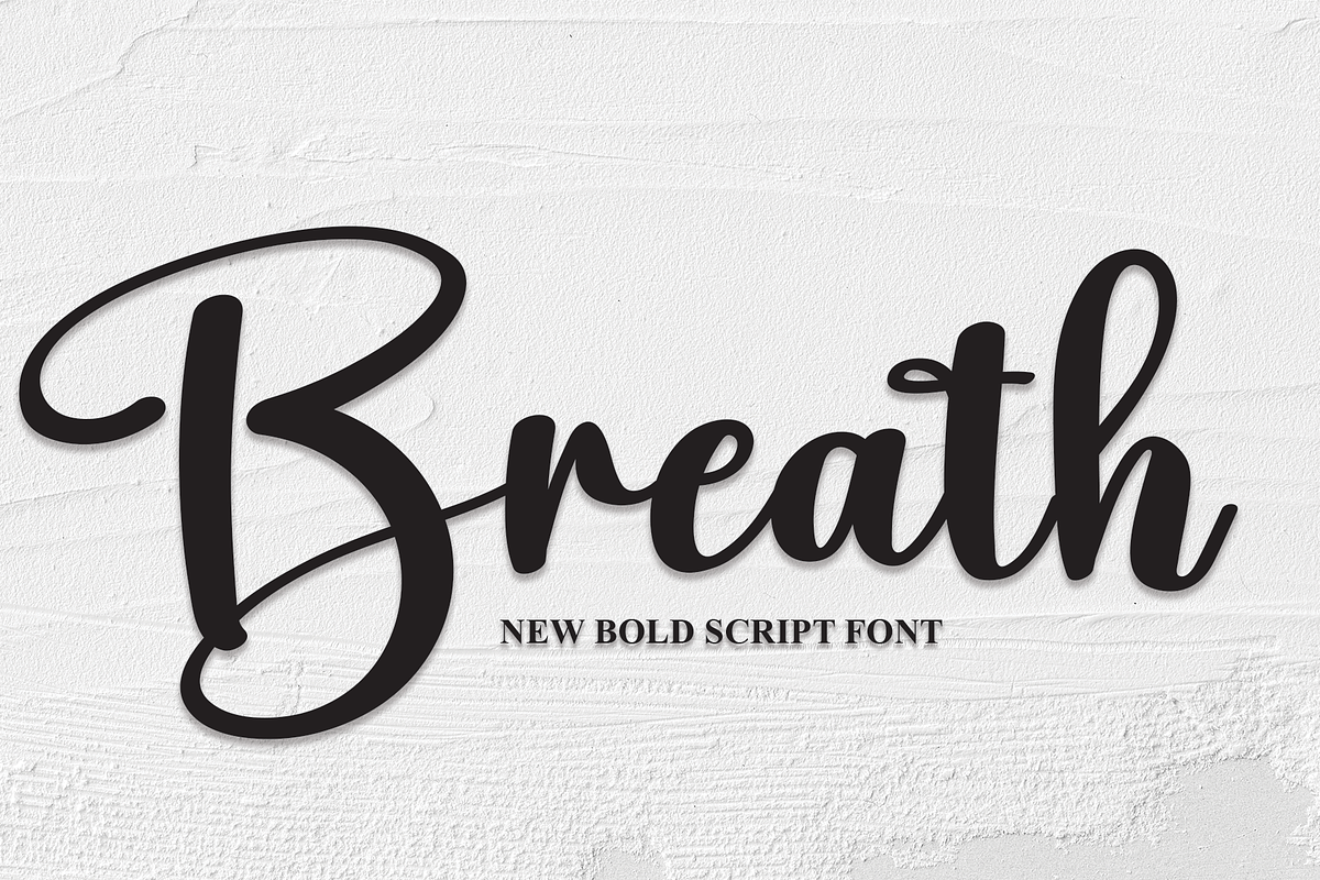 Breath | Script Font, a Script Font by Scratchones (Photo 1 of 8)