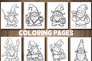 100 Gnome Coloring Pages For Adults, a Healthcare Illustration by Design Station (Thumbnail 3 of 5)