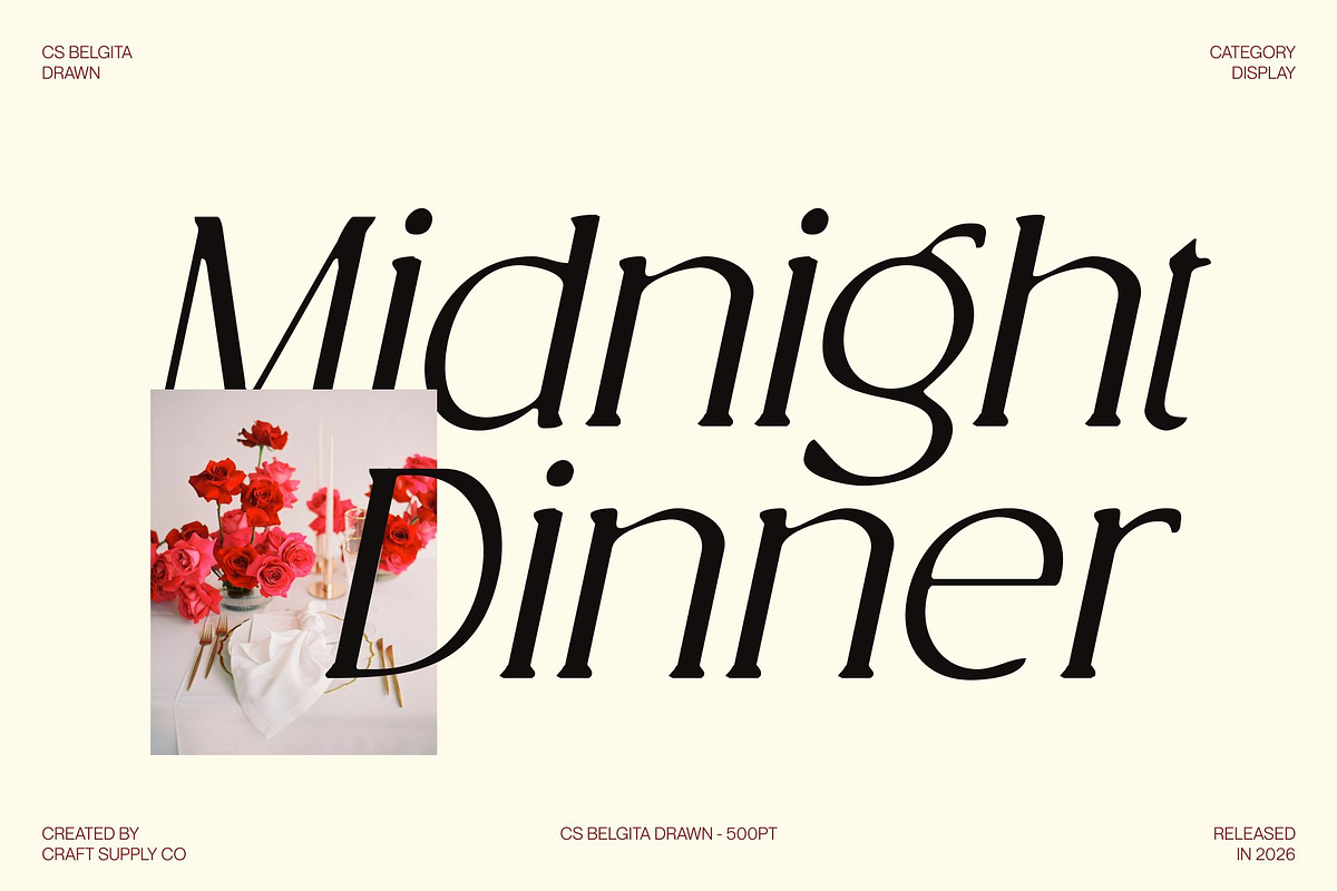 CS Belgita Drawn, a Serif Font by Craft Supply Co. (Photo 4 of 8)