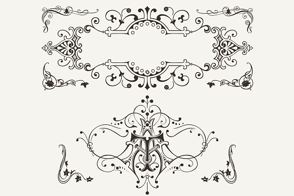 Set Of Vintage Design Elements