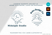 Adventure Line Art Graphic Set, a Branding & Logo Template by Ellen Carty Design (Thumbnail 5 of 13)