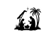 Christmas Nativity & Forest vector, an Object Graphic by yasushie (Thumbnail 5 of 7)