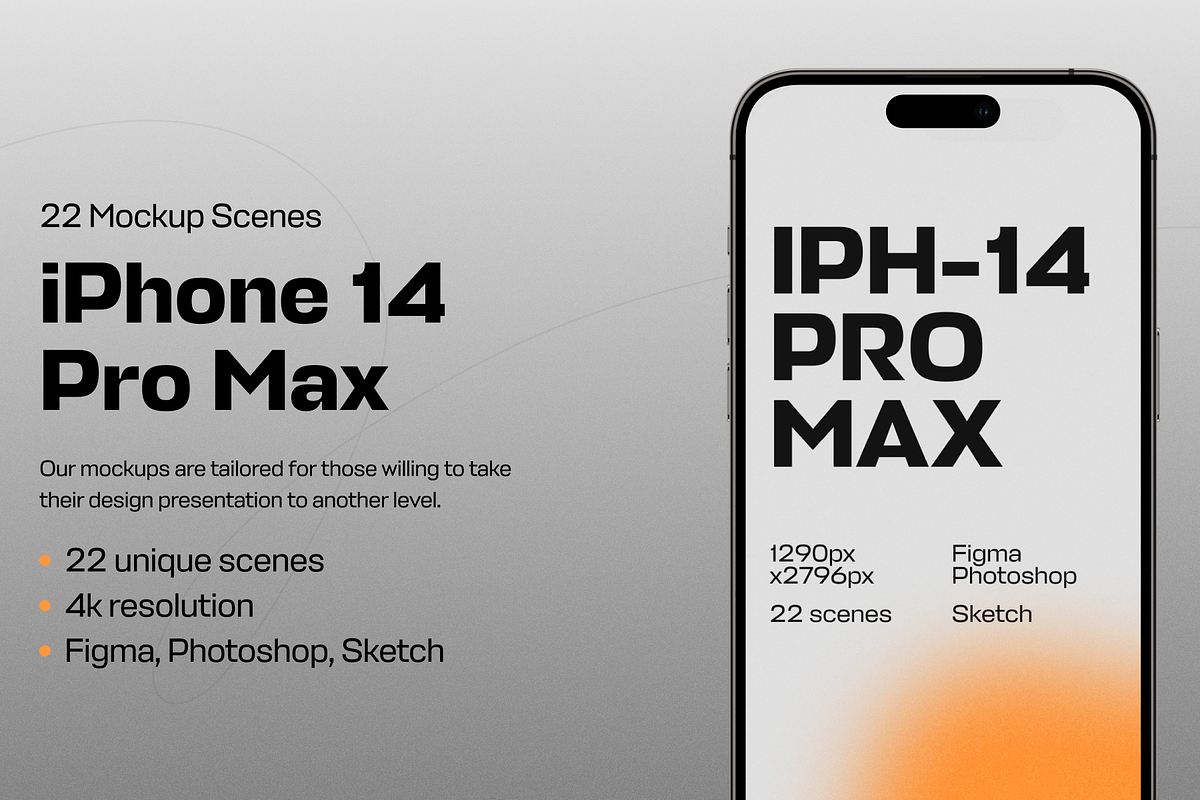 iPhone 14 Pro Max Mockups, an iPhone Mockup by 360 Mockups (Photo 1 of 9)