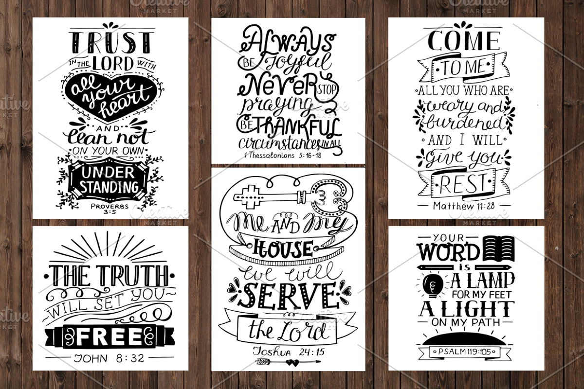 6 GREAT BIBLE VERSES part 4, an Illustration by Ola-la-la (Photo 2 of 9)