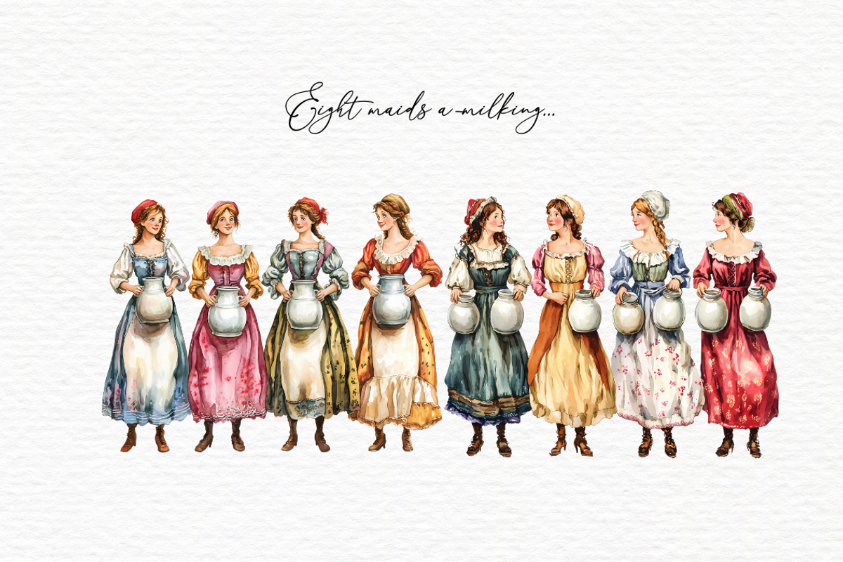 12 days of Christmas clipart, a Seasonal Illustration by Invite to Clipart (Photo 4 of 10)