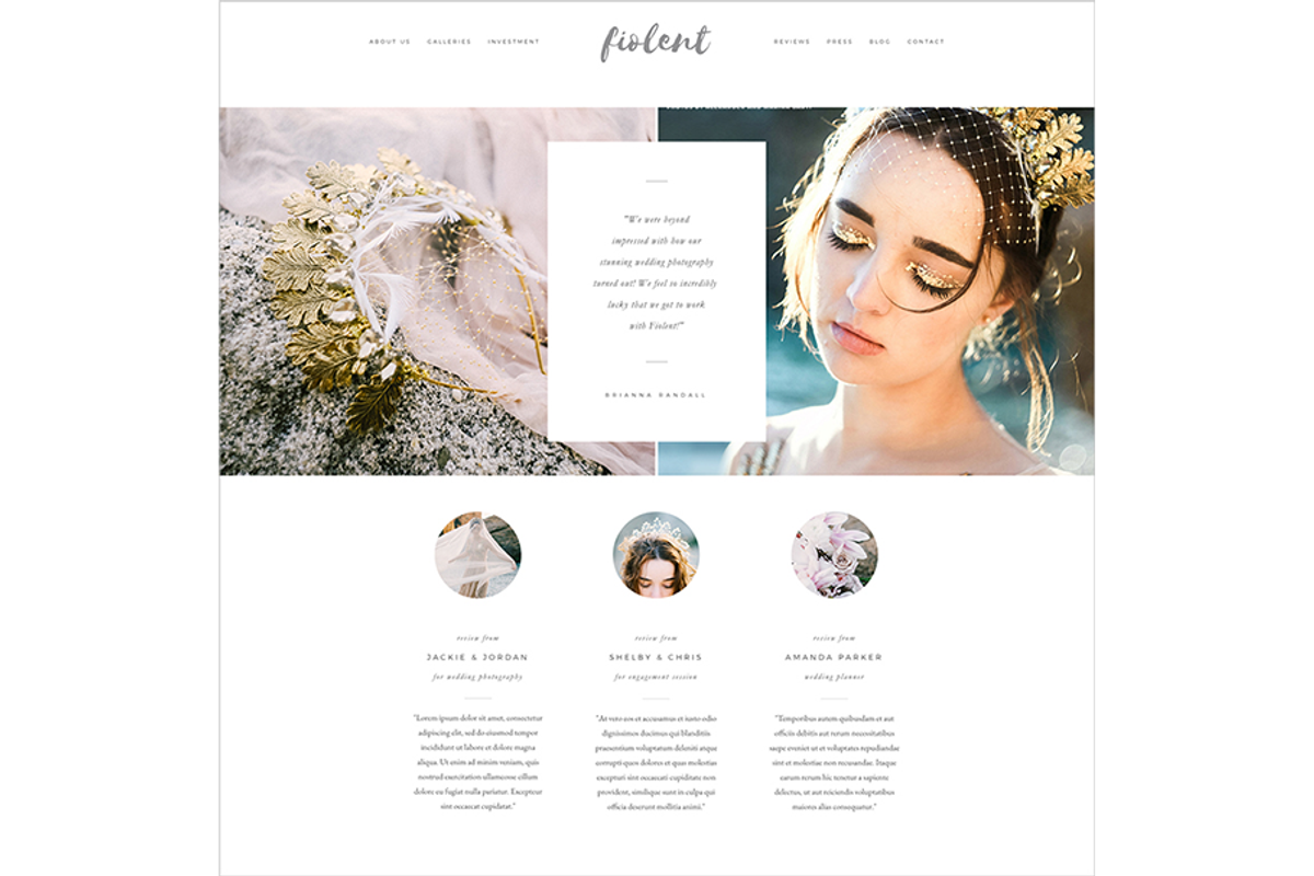 Fiolent ProPhoto 7 Template, a Websites & App Template by Red Met Yellow Creative (Photo 7 of 10)