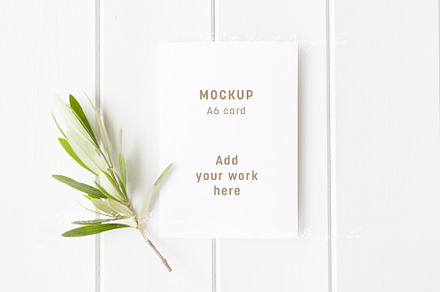 A6 stationery card mockup - psd png
