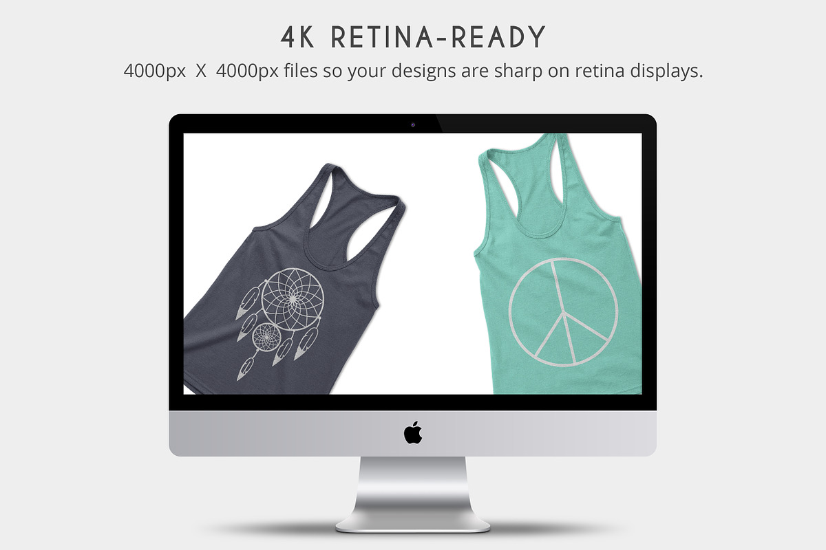 Women's Racerback Tank-Top Mockups, an Apparel Mockup by Photific (Photo 3 of 6)