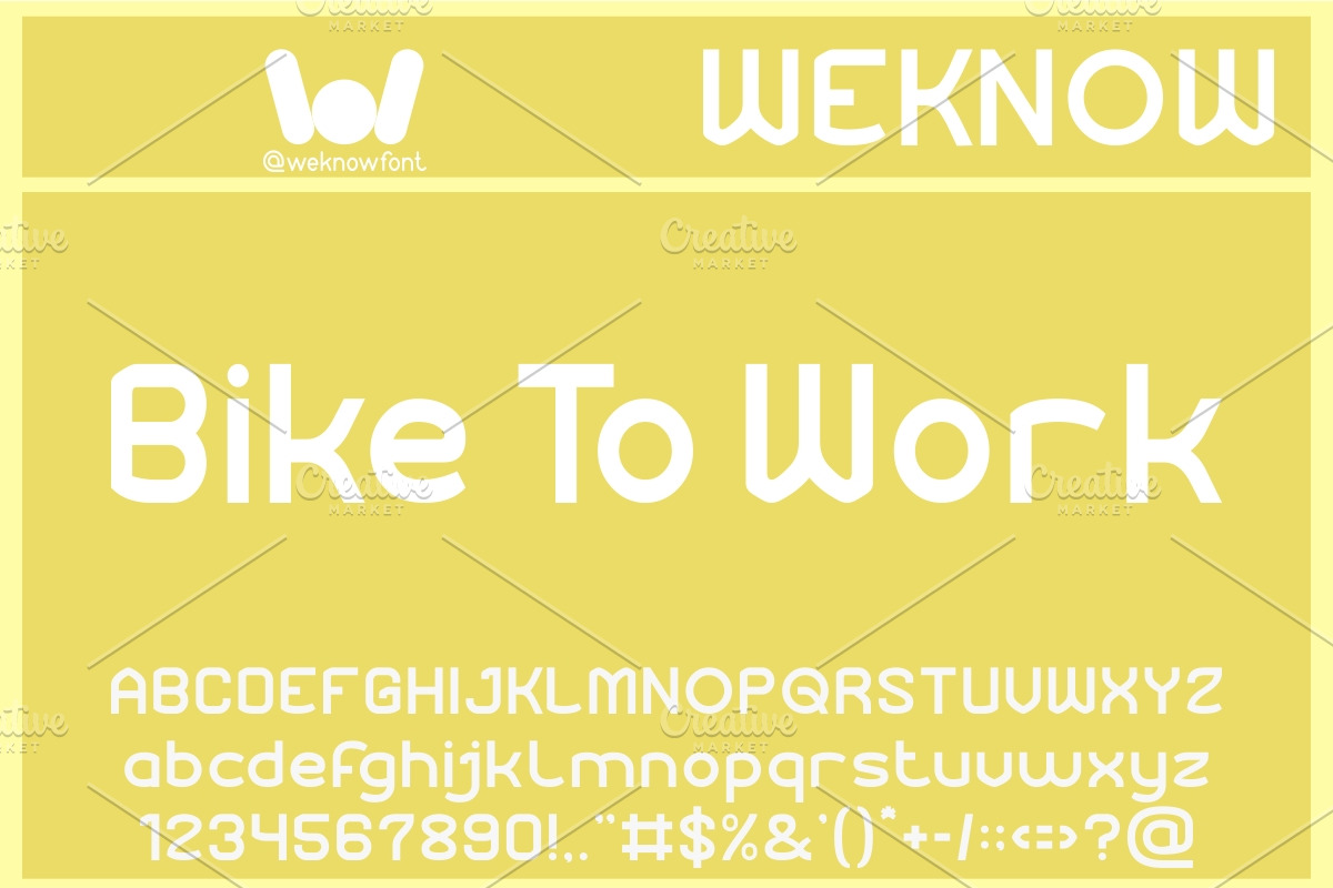 Bicycle Motion font, a Sans Serif Font by weknow (Photo 2 of 8)