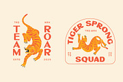 Tiger Illustrations Bundle, an Animal Illustration by Skilline Design Co. (Thumbnail 4 of 10)