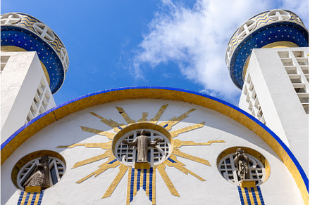 Mexico, scenic colorful colonial, an Architecture Photo by Web Engine Design