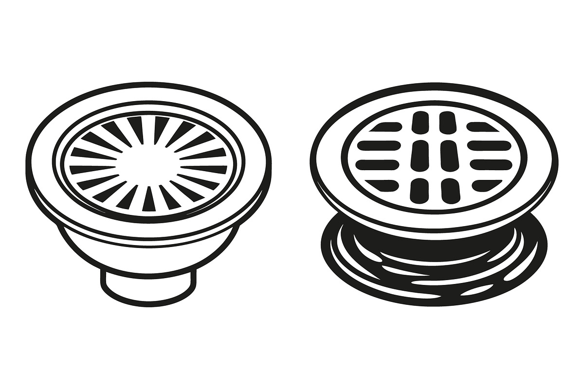 Two different drain designs, an Object Graphic by Billah Hub (Photo 3 of 3)