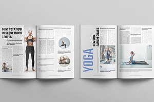 Yoga Digital Magazine Layout Design