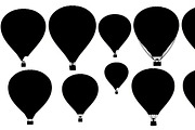 hot air balloon silhouettes, an Illustration by Amazin_art (Thumbnail 13 of 31)